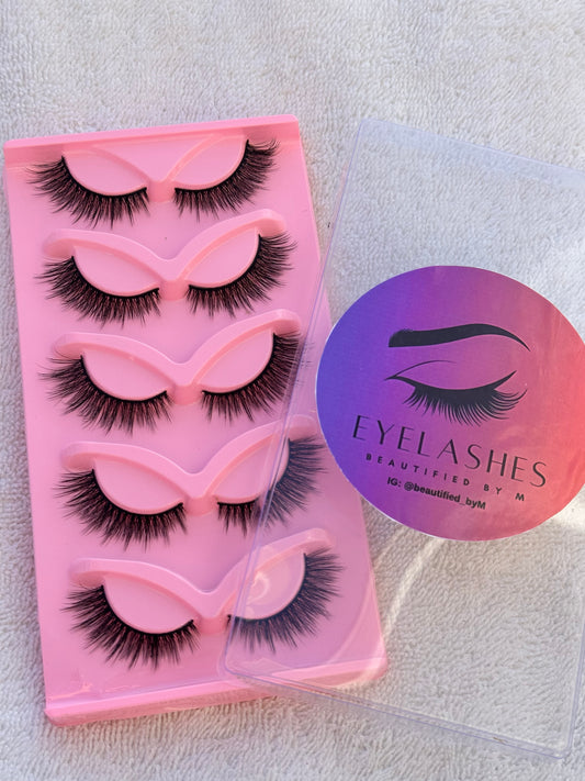 BM05: Fluffy Full Strip False Lashes 5 Pairs