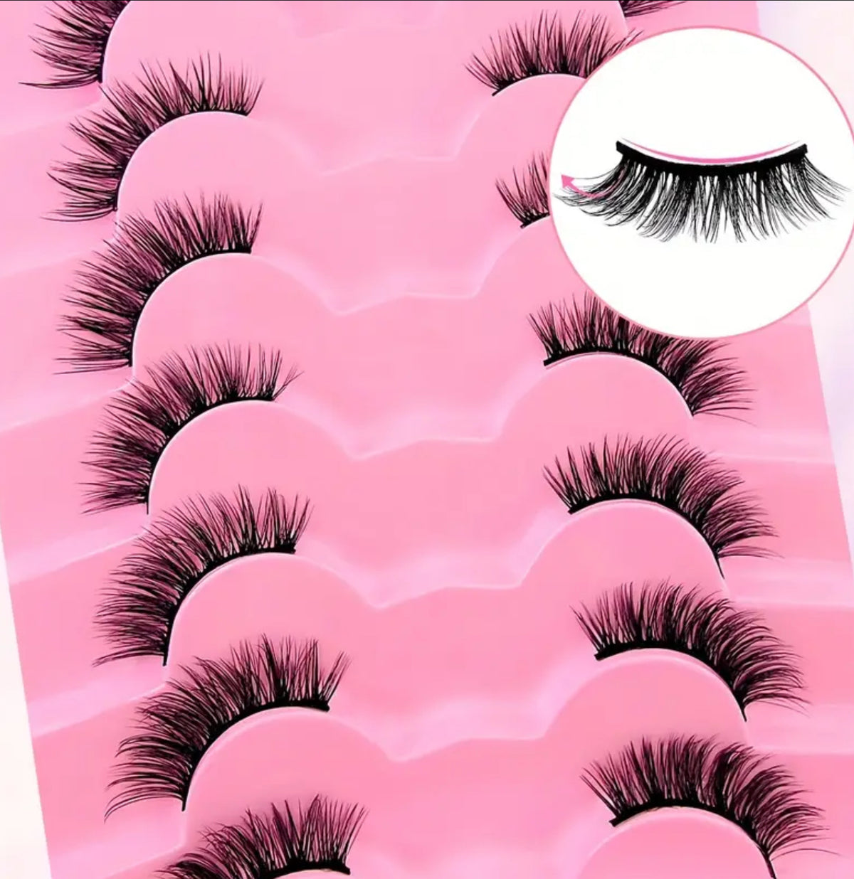 BM01: Premium Natural Half Cat Eye Lashes 7 Pairs