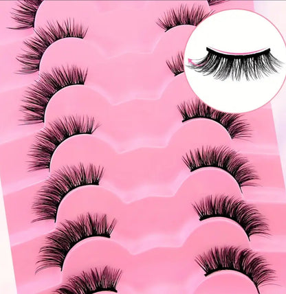 BM01: Premium Natural Half Cat Eye Lashes 7 Pairs