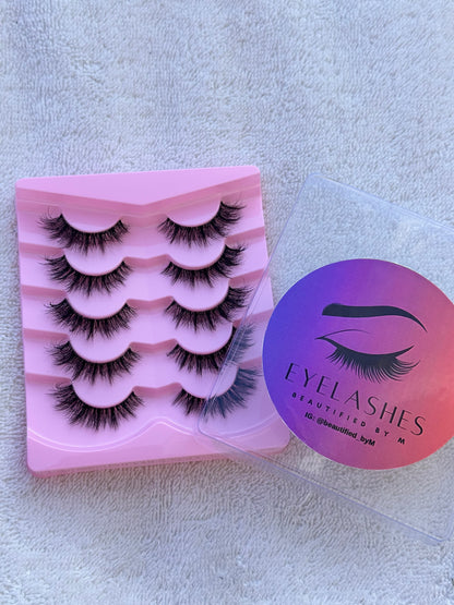 BM03: Volumized Full Strip False Lashes 5 Pairs