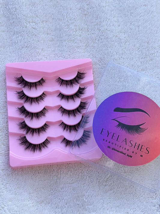 BM03: Volumized Full Strip False Lashes 5 Pairs