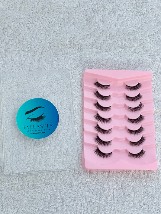 Natural Curly & Dense Eye Lashes 7 Pairs