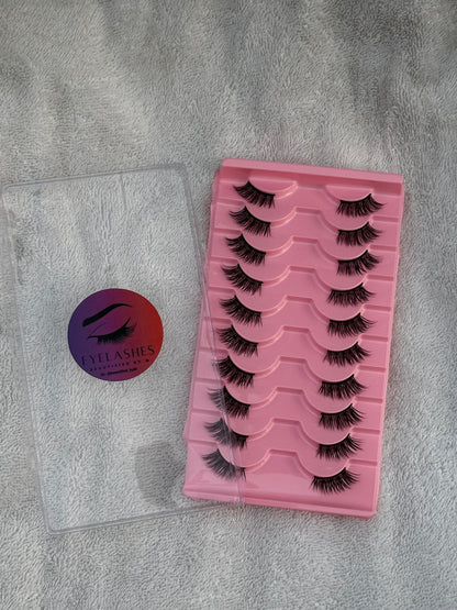 BM10D: Half Fairy Cat Eye Lashes 10 pieces