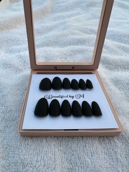 NM02: Matt Almond Shaped Press on Nails