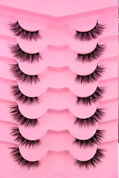BM01: Premium Natural Half Cat Eye Lashes 7 Pairs