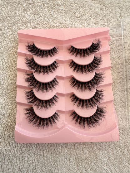 BM004: Volumized most natural Full Strip False Lashes 5 Pairs