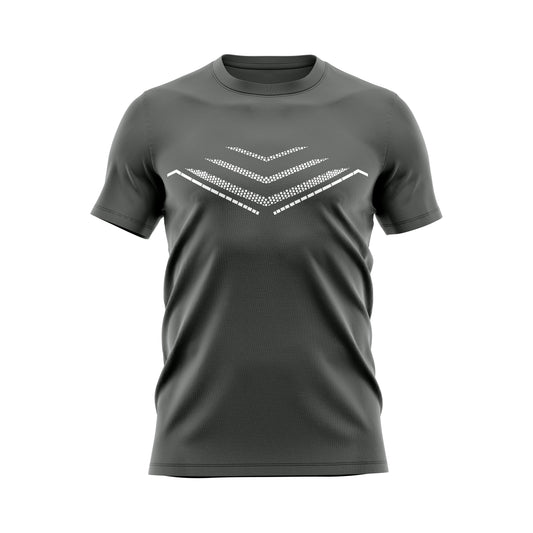 Premium Arrow Design T-Shirt: Charcoal Grey