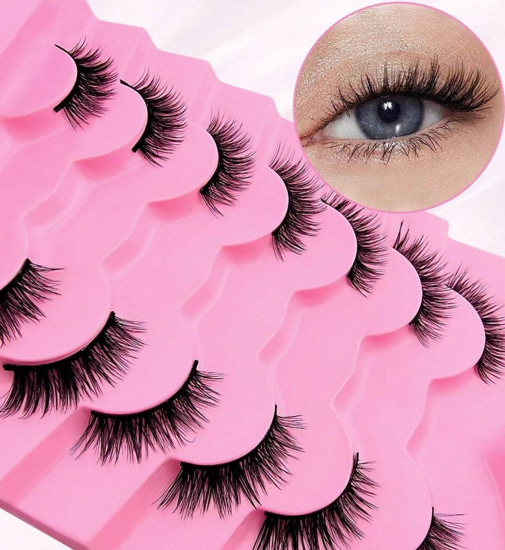 BM01: Premium Natural Half Cat Eye Lashes 7 Pairs